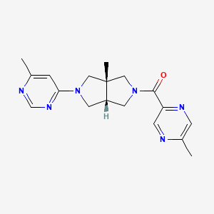 [(3aR,6aS)-3a-methyl-2-(6-methylpyrimidin-4-yl)-3,4,6,6a-tetrahydro-1H-pyrrolo[3,4-c]pyrrol-5-yl]-(5-methylpyrazin-2-yl)methanone