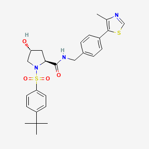 (2S,4R)-1-(4-tert-butylphenyl)sulfonyl-4-hydroxy-N-[[4-(4-methyl-1,3-thiazol-5-yl)phenyl]methyl]pyrrolidine-2-carboxamide