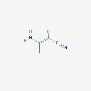molecular formula C4H6N2 B073559 2-丁烯腈，3-氨基- CAS No. 1118-61-2