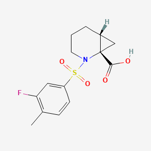 (1S,6R)-2-(3-fluoro-4-methylphenyl)sulfonyl-2-azabicyclo[4.1.0]heptane-1-carboxylic acid