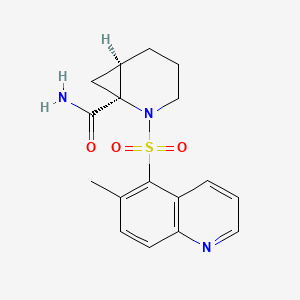 (1S,6R)-2-(6-methylquinolin-5-yl)sulfonyl-2-azabicyclo[4.1.0]heptane-1-carboxamide