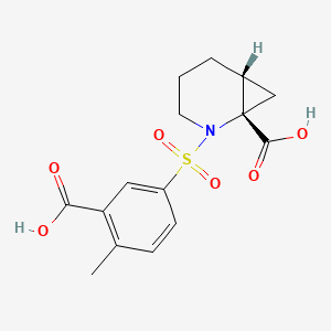 (1S,6R)-2-(3-carboxy-4-methylphenyl)sulfonyl-2-azabicyclo[4.1.0]heptane-1-carboxylic acid