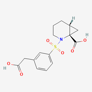 (1S,6R)-2-[3-(carboxymethyl)phenyl]sulfonyl-2-azabicyclo[4.1.0]heptane-1-carboxylic acid