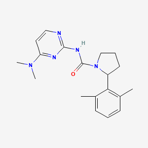 N-[4-(dimethylamino)pyrimidin-2-yl]-2-(2,6-dimethylphenyl)pyrrolidine-1-carboxamide