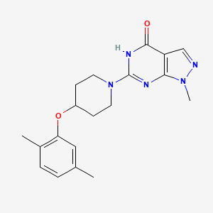 6-[4-(2,5-dimethylphenoxy)piperidin-1-yl]-1-methyl-5H-pyrazolo[3,4-d]pyrimidin-4-one