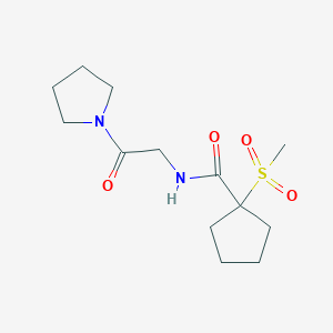 1-methylsulfonyl-N-(2-oxo-2-pyrrolidin-1-ylethyl)cyclopentane-1-carboxamide