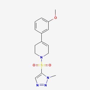 4-(3-methoxyphenyl)-1-(3-methyltriazol-4-yl)sulfonyl-3,6-dihydro-2H-pyridine