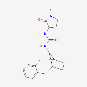 1-Methyl-1-(1-methyl-2-oxopyrrolidin-3-yl)-3-(13-tricyclo[8.2.1.03,8]trideca-3,5,7-trienyl)urea