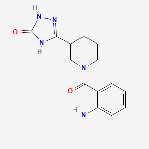 3-[1-[2-(Methylamino)benzoyl]piperidin-3-yl]-1,4-dihydro-1,2,4-triazol-5-one