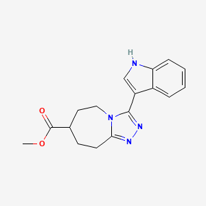 methyl 3-(1H-indol-3-yl)-6,7,8,9-tetrahydro-5H-[1,2,4]triazolo[4,3-a]azepine-7-carboxylate