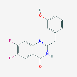 6,7-difluoro-2-[(3-hydroxyphenyl)methyl]-3H-quinazolin-4-one