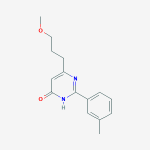 6-(3-Methoxy-propyl)-2-m-tolyl-pyrimidin-4-ol