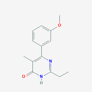 2-ethyl-4-(3-methoxyphenyl)-5-methyl-1H-pyrimidin-6-one