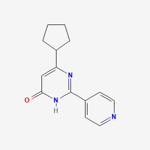 4-cyclopentyl-2-pyridin-4-yl-1H-pyrimidin-6-one