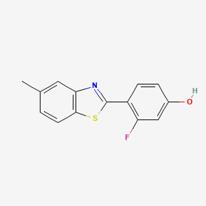 3-Fluoro-4-(5-methyl-1,3-benzothiazol-2-yl)phenol