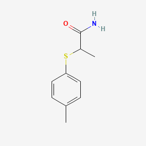 2-(4-Methylphenyl)sulfanylpropanamide