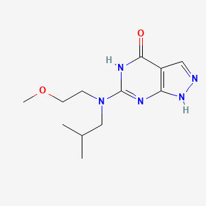 6-[2-Methoxyethyl(2-methylpropyl)amino]-1,5-dihydropyrazolo[3,4-d]pyrimidin-4-one