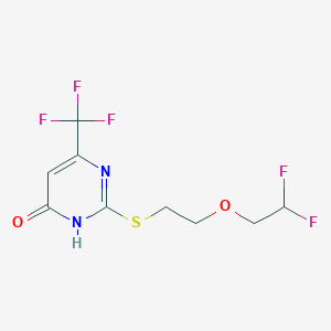 2-[2-(2,2-difluoroethoxy)ethylsulfanyl]-4-(trifluoromethyl)-1H-pyrimidin-6-one