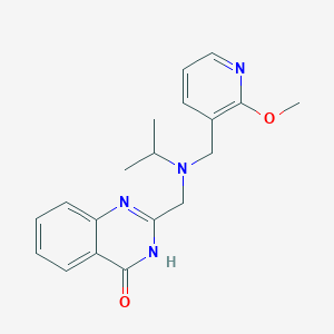 2-[[(2-methoxypyridin-3-yl)methyl-propan-2-ylamino]methyl]-3H-quinazolin-4-one