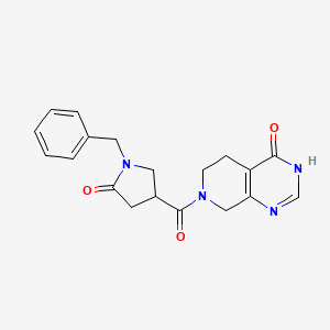 7-(1-Benzyl-5-oxopyrrolidine-3-carbonyl)-3,5,6,8-tetrahydropyrido[3,4-d]pyrimidin-4-one