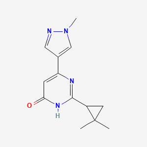 2-(2,2-dimethylcyclopropyl)-4-(1-methylpyrazol-4-yl)-1H-pyrimidin-6-one