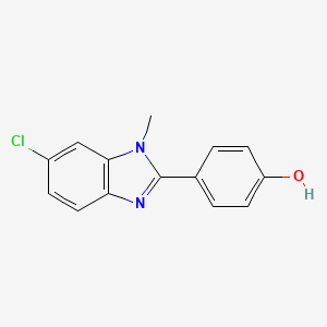 4-(6-Chloro-1-methylbenzimidazol-2-yl)phenol