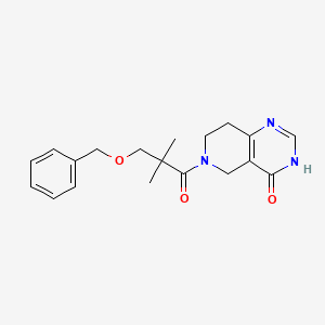 6-(2,2-Dimethyl-3-phenylmethoxypropanoyl)-3,5,7,8-tetrahydropyrido[4,3-d]pyrimidin-4-one