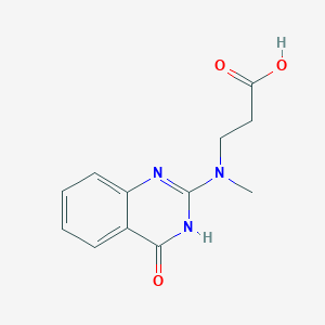 3-[methyl-(4-oxo-3H-quinazolin-2-yl)amino]propanoic acid