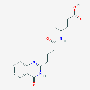 4-[4-(4-oxo-3H-quinazolin-2-yl)butanoylamino]pentanoic acid