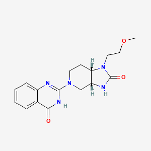 2-[(3aR,7aS)-1-(2-methoxyethyl)-2-oxo-3,3a,4,6,7,7a-hexahydroimidazo[4,5-c]pyridin-5-yl]-3H-quinazolin-4-one