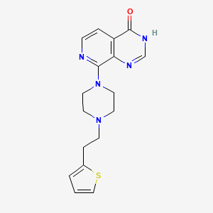 8-[4-(2-thiophen-2-ylethyl)piperazin-1-yl]-3H-pyrido[3,4-d]pyrimidin-4-one