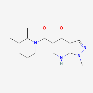 5-(2,3-dimethylpiperidine-1-carbonyl)-1-methyl-7H-pyrazolo[3,4-b]pyridin-4-one