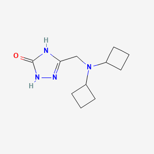 3-[[Di(cyclobutyl)amino]methyl]-1,4-dihydro-1,2,4-triazol-5-one