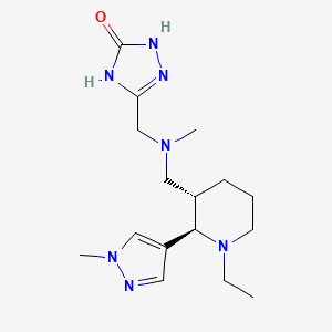 3-[[[(2R,3S)-1-ethyl-2-(1-methylpyrazol-4-yl)piperidin-3-yl]methyl-methylamino]methyl]-1,4-dihydro-1,2,4-triazol-5-one