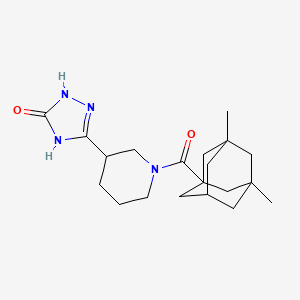 3-[1-(3,5-Dimethyladamantane-1-carbonyl)piperidin-3-yl]-1,4-dihydro-1,2,4-triazol-5-one