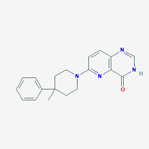 molecular formula C19H20N4O B7357005 6-(4-methyl-4-phenylpiperidin-1-yl)-3H-pyrido[3,2-d]pyrimidin-4-one 