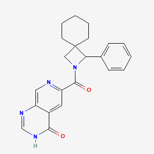 6-(3-phenyl-2-azaspiro[3.5]nonane-2-carbonyl)-3H-pyrido[3,4-d]pyrimidin-4-one