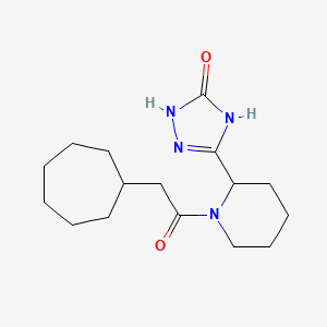 3-[1-(2-Cycloheptylacetyl)piperidin-2-yl]-1,4-dihydro-1,2,4-triazol-5-one