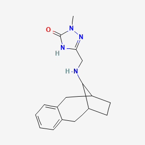 molecular formula C17H22N4O B7357133 2-methyl-5-[(13-tricyclo[8.2.1.03,8]trideca-3,5,7-trienylamino)methyl]-4H-1,2,4-triazol-3-one 