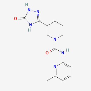 N-(6-methylpyridin-2-yl)-3-(5-oxo-1,4-dihydro-1,2,4-triazol-3-yl)piperidine-1-carboxamide