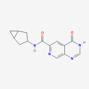 N-(3-bicyclo[3.1.0]hexanyl)-4-oxo-3H-pyrido[3,4-d]pyrimidine-6-carboxamide