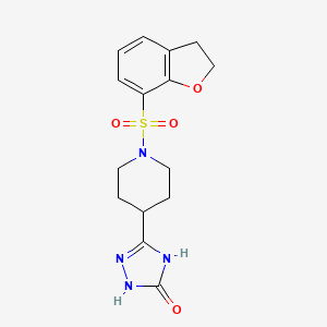 3-[1-(2,3-Dihydro-1-benzofuran-7-ylsulfonyl)piperidin-4-yl]-1,4-dihydro-1,2,4-triazol-5-one