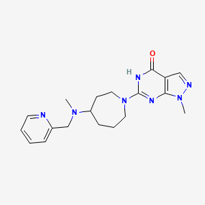 1-methyl-6-[4-[methyl(pyridin-2-ylmethyl)amino]azepan-1-yl]-5H-pyrazolo[3,4-d]pyrimidin-4-one