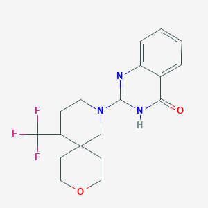 2-[5-(trifluoromethyl)-9-oxa-2-azaspiro[5.5]undecan-2-yl]-3H-quinazolin-4-one