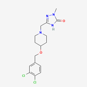 5-[[4-[(3,4-dichlorophenyl)methoxy]piperidin-1-yl]methyl]-2-methyl-4H-1,2,4-triazol-3-one