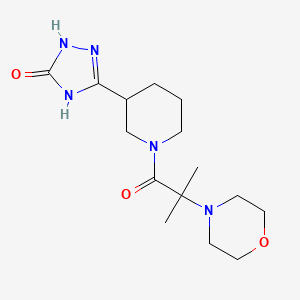 3-[1-(2-Methyl-2-morpholin-4-ylpropanoyl)piperidin-3-yl]-1,4-dihydro-1,2,4-triazol-5-one