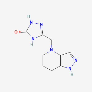 3-(1,5,6,7-Tetrahydropyrazolo[4,3-b]pyridin-4-ylmethyl)-1,4-dihydro-1,2,4-triazol-5-one