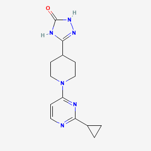 3-[1-(2-Cyclopropylpyrimidin-4-yl)piperidin-4-yl]-1,4-dihydro-1,2,4-triazol-5-one