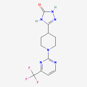 3-[1-[4-(Trifluoromethyl)pyrimidin-2-yl]piperidin-4-yl]-1,4-dihydro-1,2,4-triazol-5-one