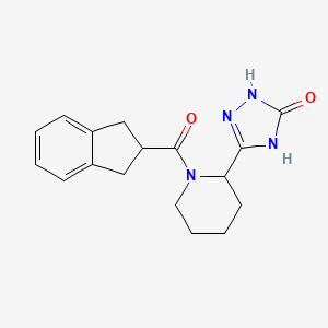 3-[1-(2,3-dihydro-1H-indene-2-carbonyl)piperidin-2-yl]-1,4-dihydro-1,2,4-triazol-5-one